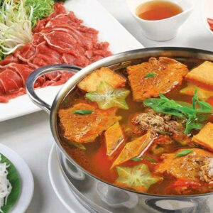 Lẩu Riêu Cua Bắp Bò Sườn Sụn