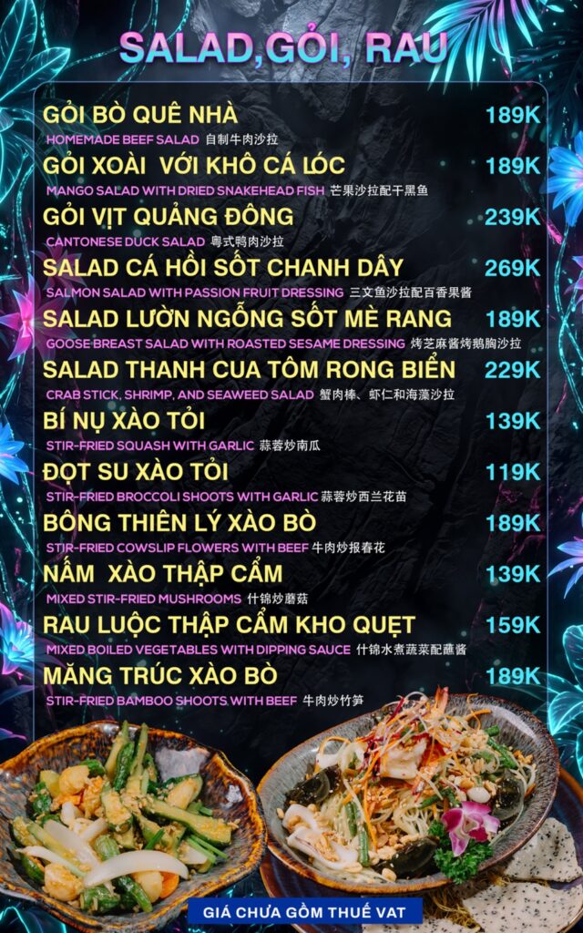Menu Thực Đơn 303 Garden Station Phạm Văn Đồng (4)