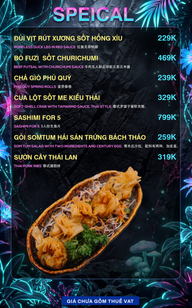 Menu Thực Đơn 303 Garden Station Phạm Văn Đồng (7)