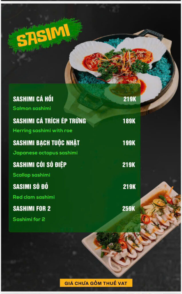 Menu Thực Đơn 303 Garden Station Phạm Văn Đồng Gò Vấp (5)