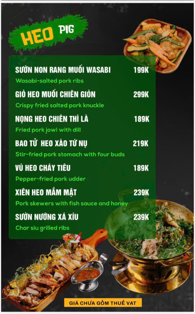 Menu Thực Đơn 303 Garden Station Phạm Văn Đồng Gò Vấp (9)
